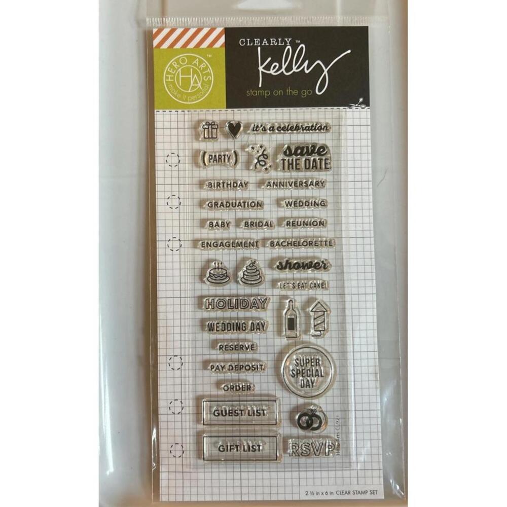 Occasions Calendar Planner Clear Stamp Set by Clearly Kelly CL921 NEW!